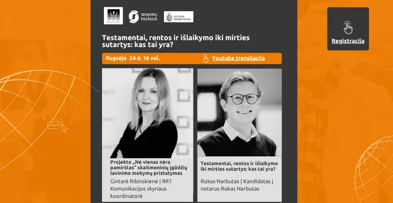 Šilutėje: nemokama paskaita apie paveldėjimą rugsėjo 24 d.