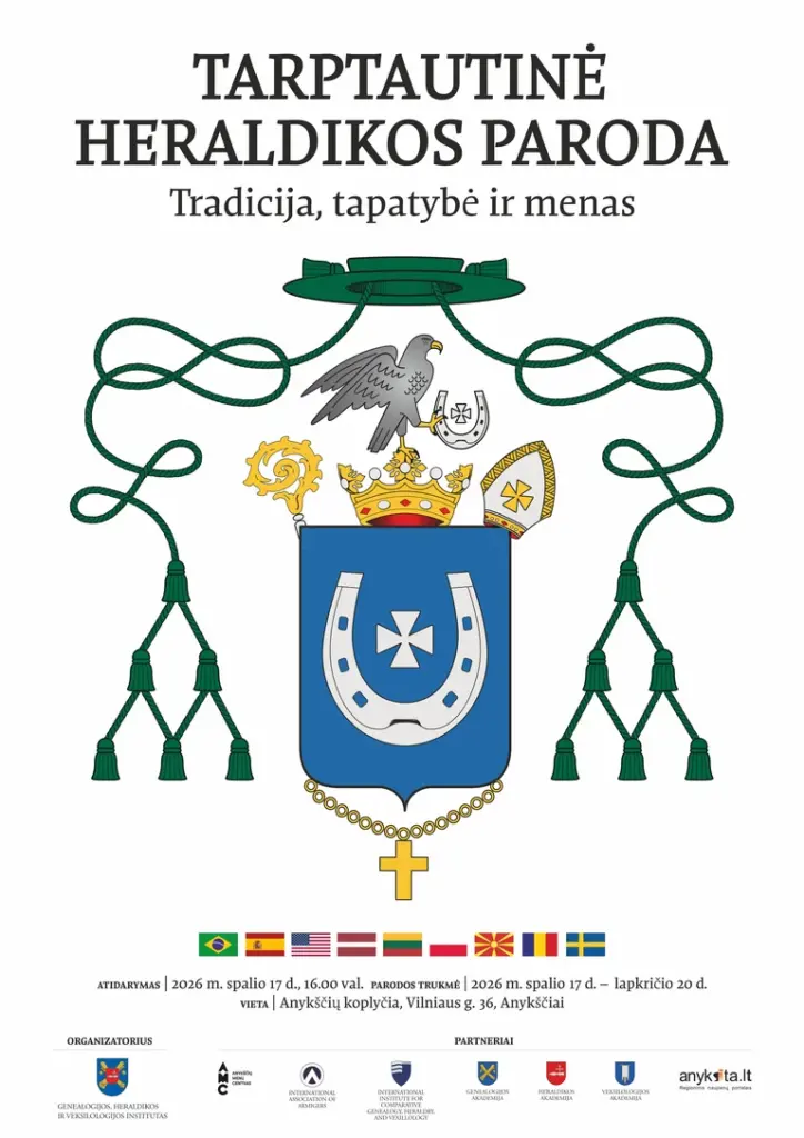 Anykščiuose – heraldikos paroda su atkurtu Baranausko herbu