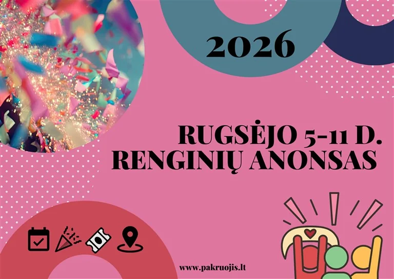Pakruojo rajone spalio 5–11 d. – parodos ir senjorų veiklos